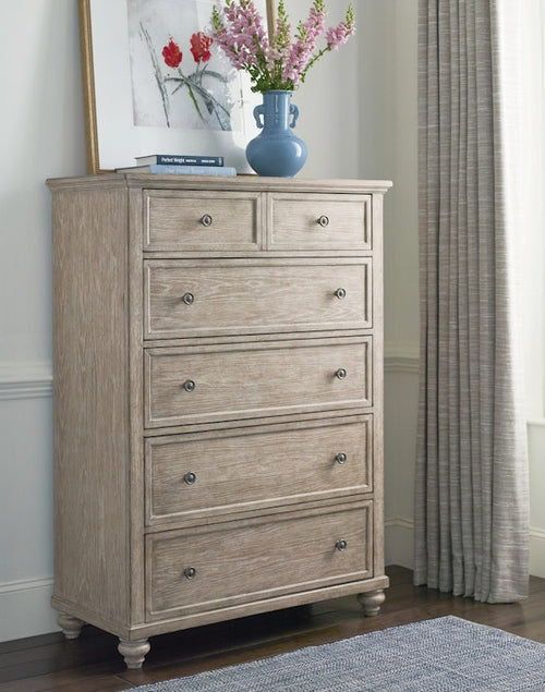 American Drew Miriam Five Drawer Chest - Breve 309-216B