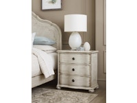 American Drew Helene Three Drawer Nightstand - Creme 309-420C