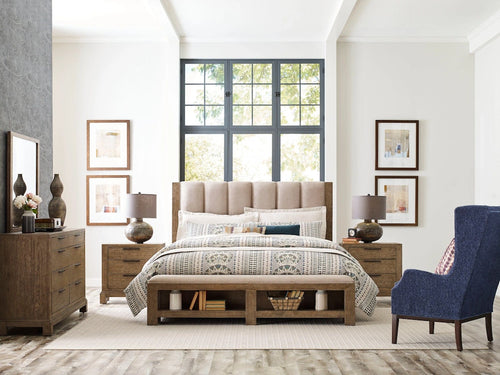 American Drew Meadowood Uph Queen Bed Complete 010-333R