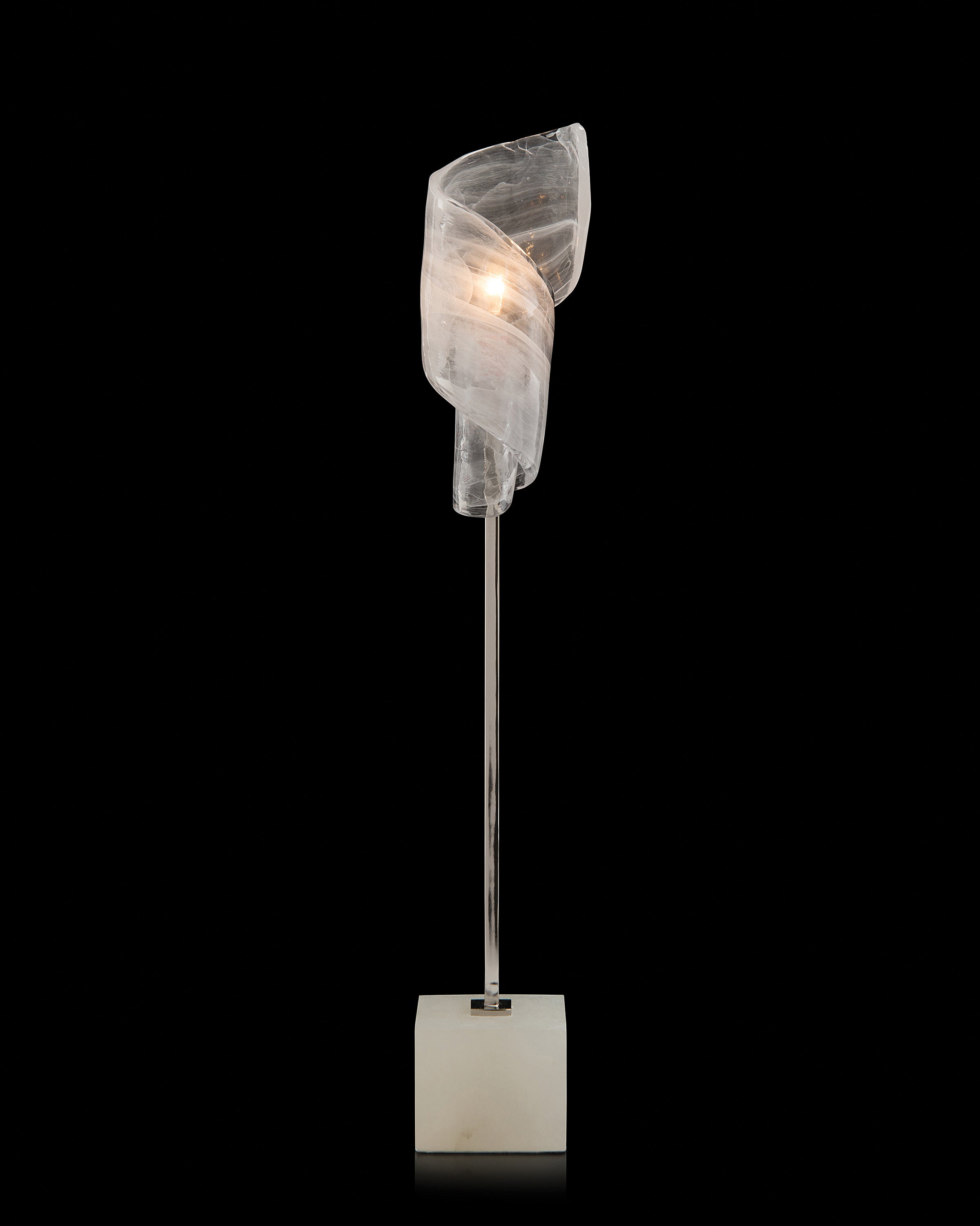 Furls Of White Table Lamp | John-Richard - JRL-9936