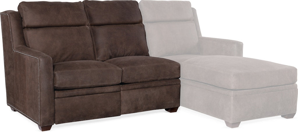 Bradington Young Revelin Left Arm Facing Reclining Loveseat with Power Headrest - Two Piece Back 203-55-2