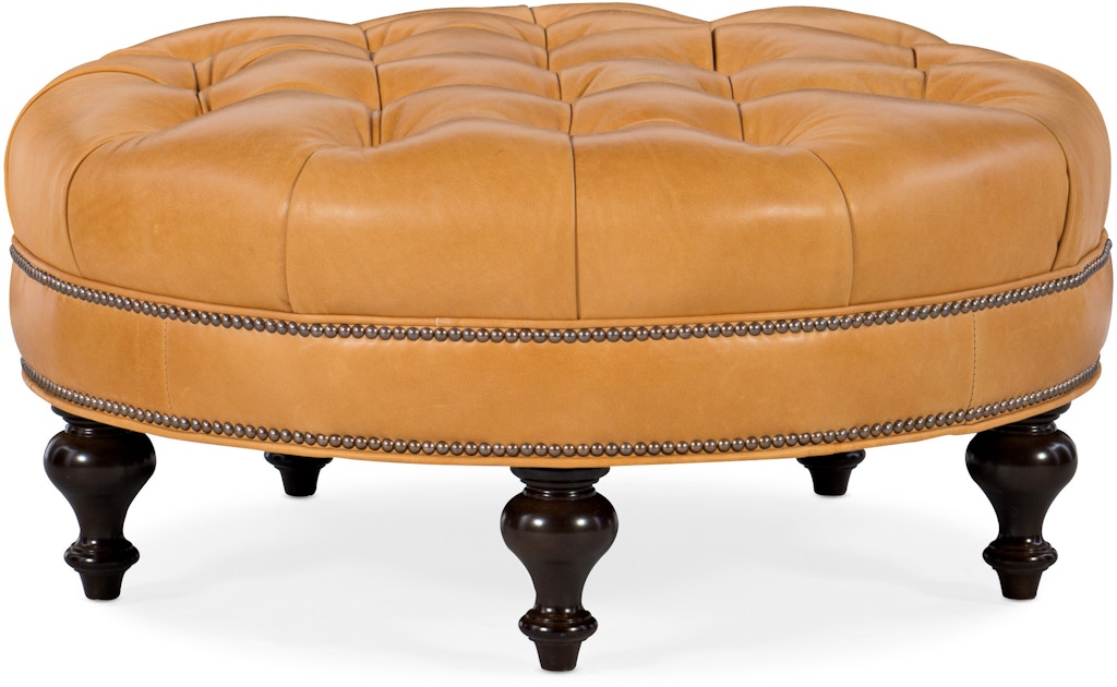 Bradington Young Well-Rounded Tufted Round Ottoman 805-RD