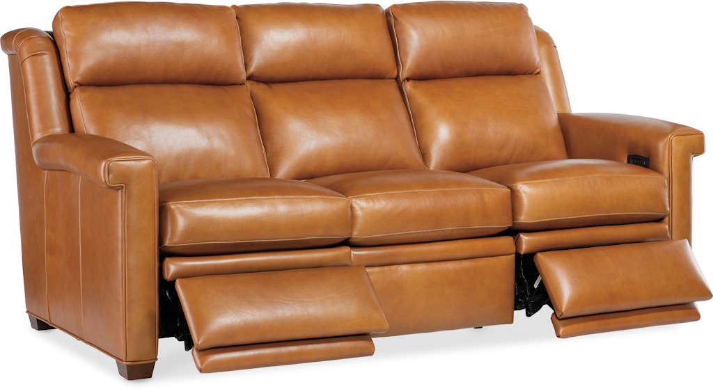 Bradington Young Oaklee Reclining Sofa with Power Headrest 990-90