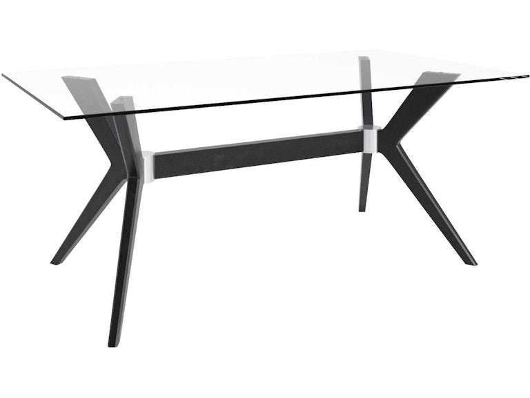 Canadel Rectangular Glass Table GRE04072CL05MDPNF