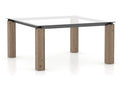 Canadel Square Glass Table GSQ06060CL25RLENF