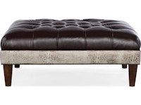 Bradington Young XL Fair-N-Square Tufted Square Ottoman 807-SQ