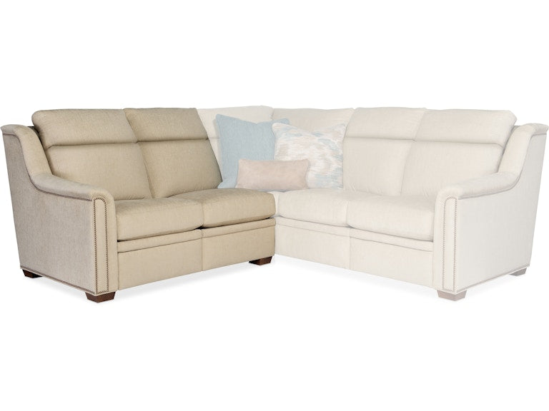 Bradington Young Raiden Left Arm Facing Reclining Loveseat with Power Headrest - Two Piece Back 204-55-2