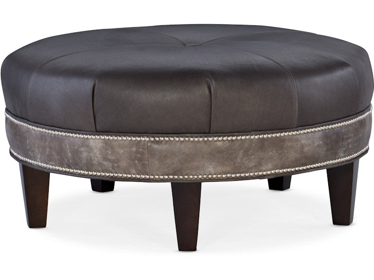 Bradington Young Well-Rounded Round Ottoman 804-RD