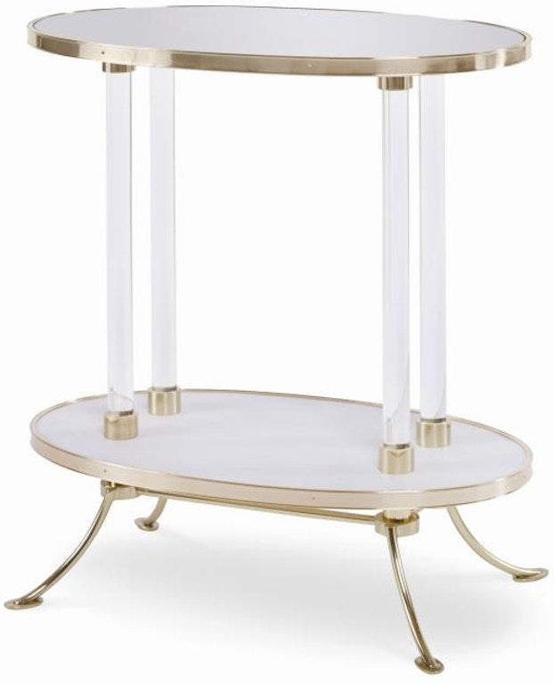 Century Furniture Juliet Cigarette Table With Plain Mirror I39-626