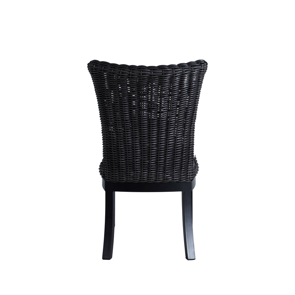 Montecito Woven Wicker Outdoor Dining Side Chair