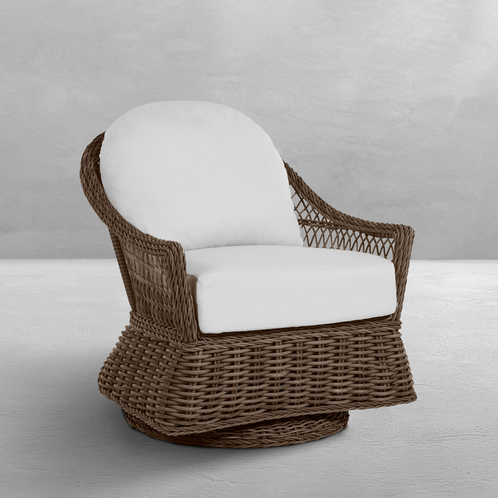 Soho Woven Resin Wicker Swivel Glider Chair