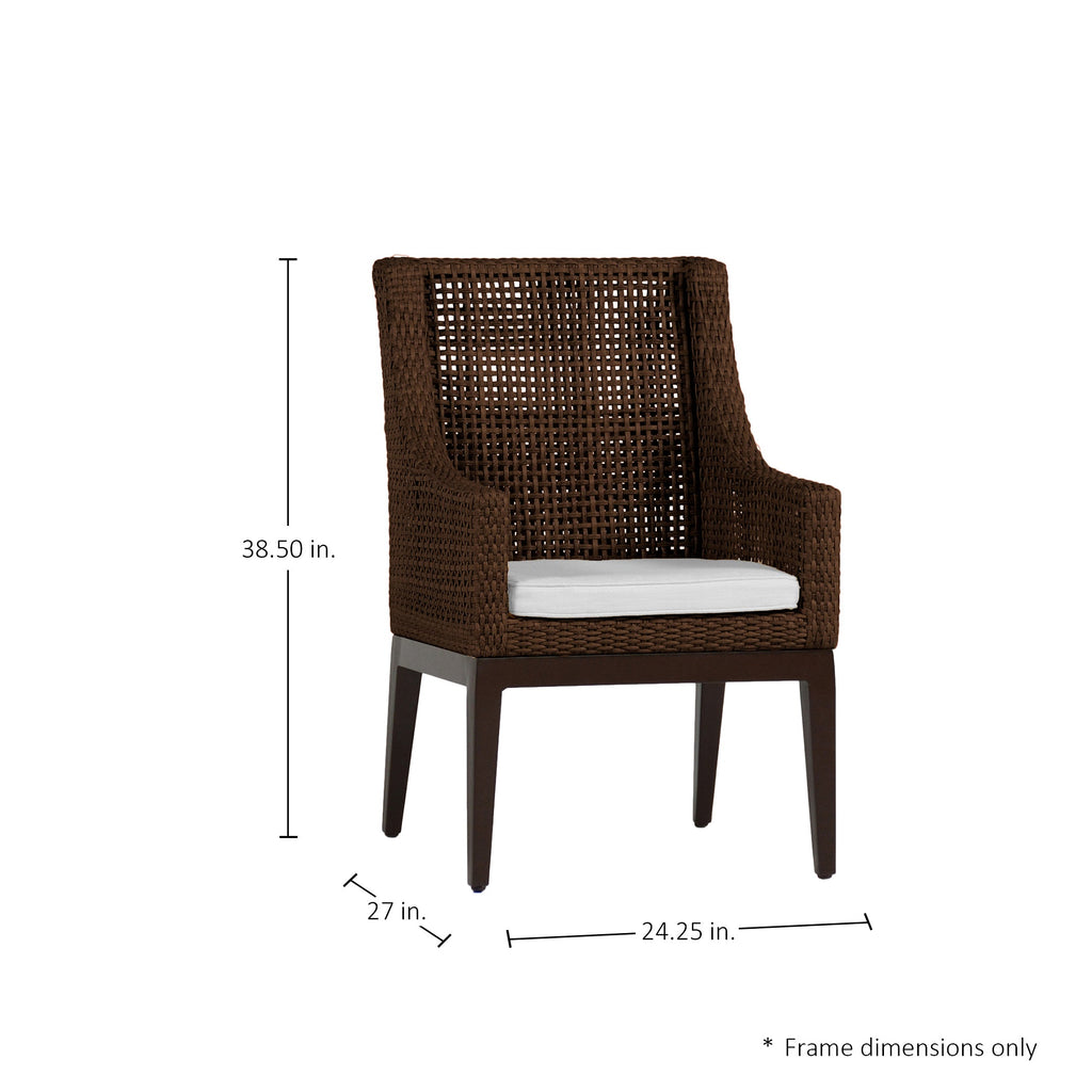 Peninsula N-Dura Resin Wicker Outdoor Arm Chair