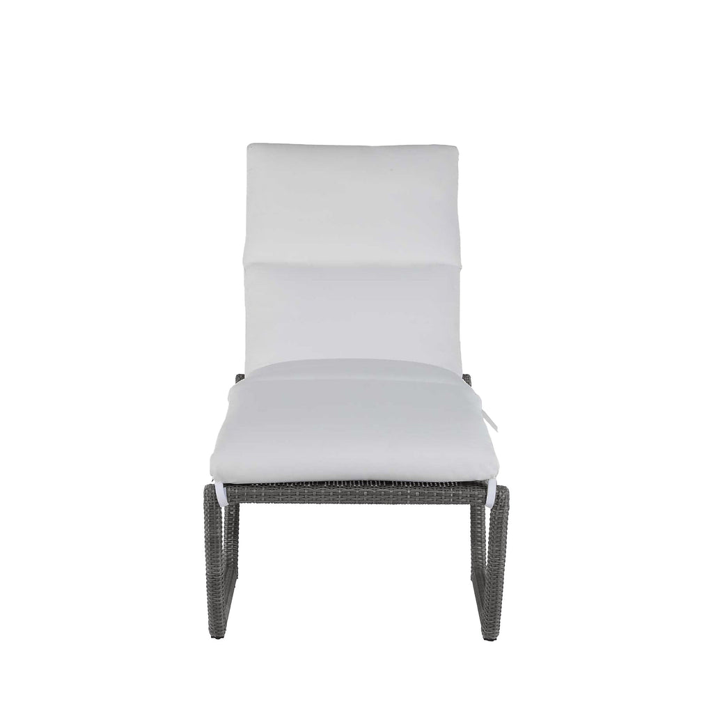 Skye Wicker Outdoor Armless Chaise Lounge