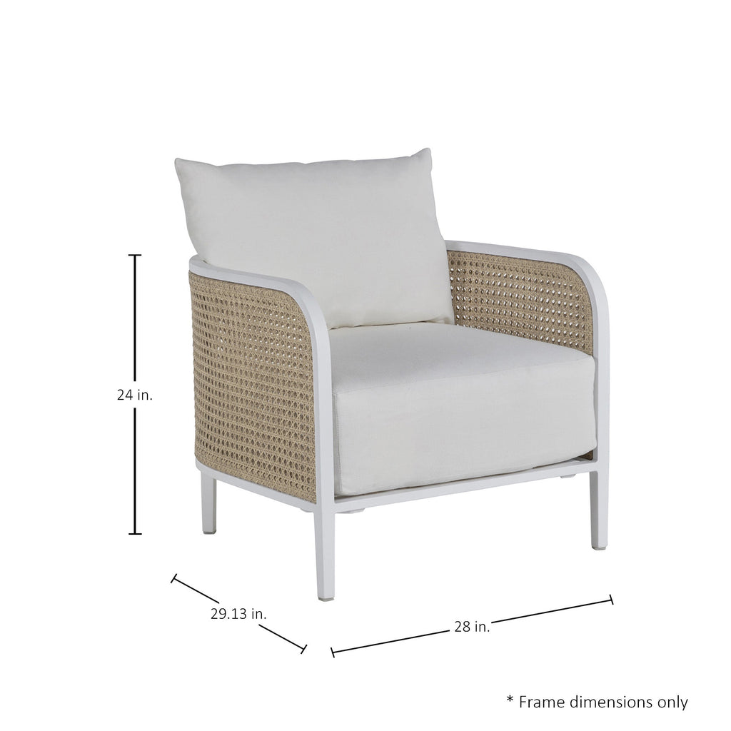Havana Resin Wicker Outdoor Cane Lounge Chair