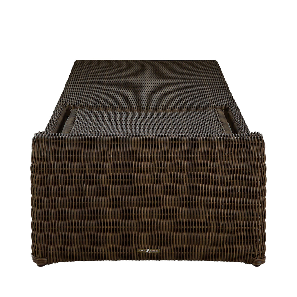 Como Resin Wicker Chaise