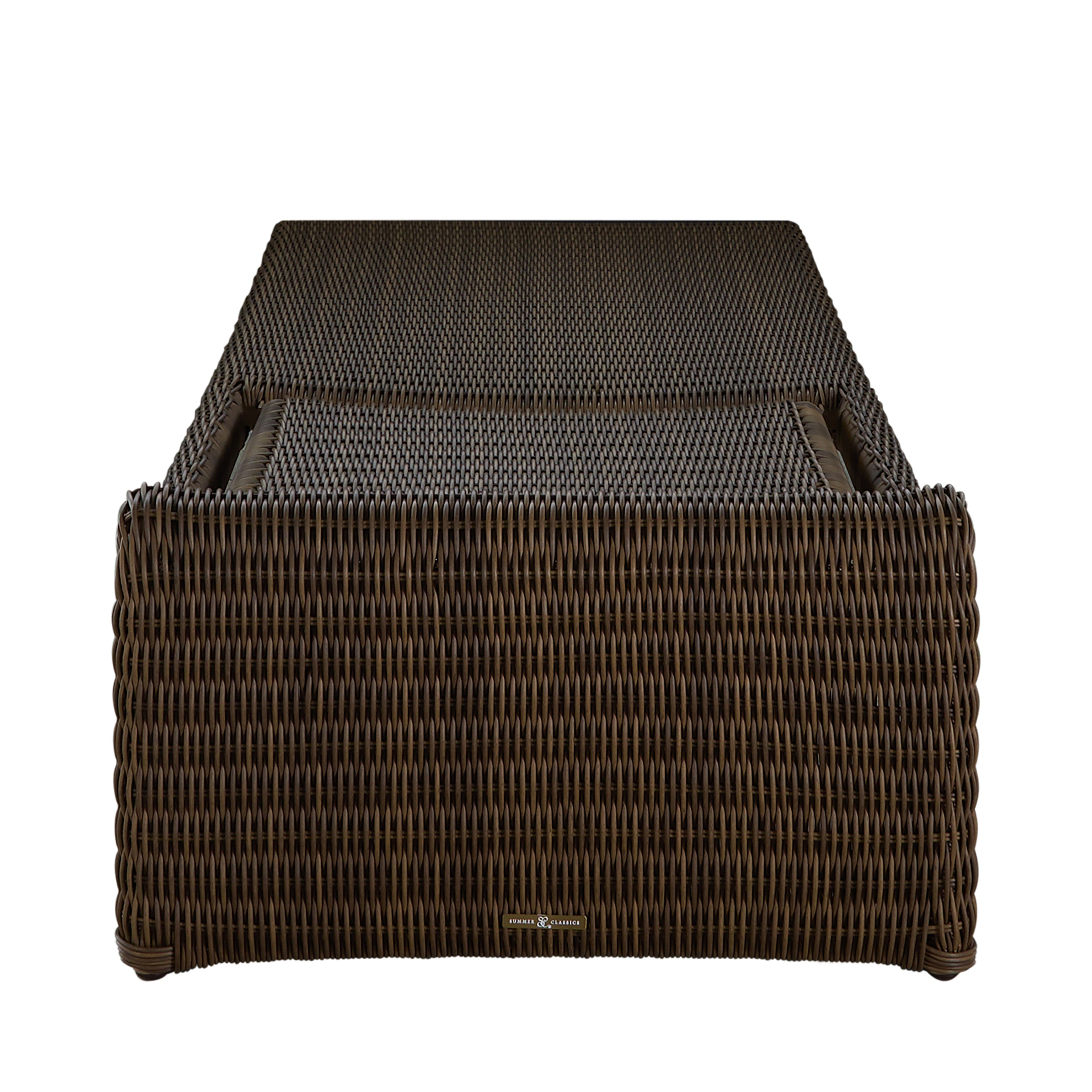 Como Resin Wicker Chaise