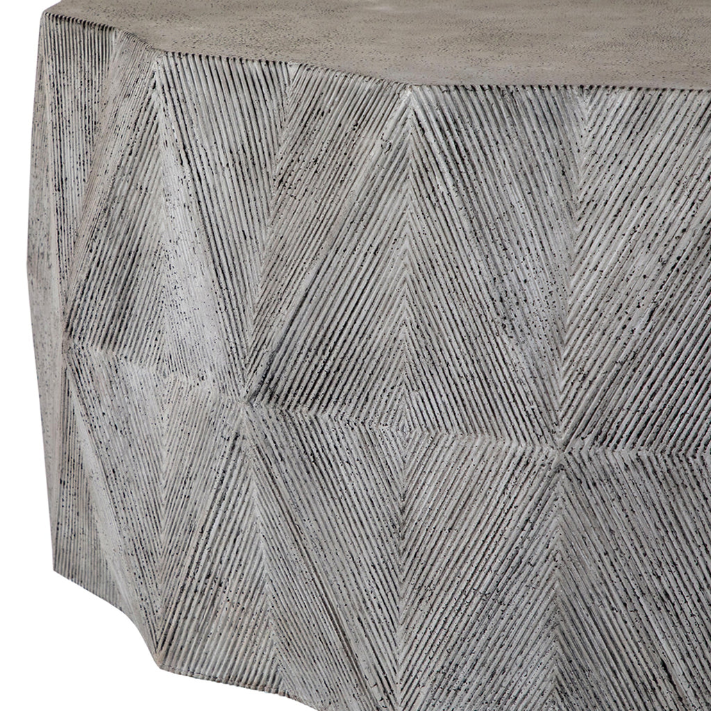 Mandarin 40" Unique Outdoor Pedestal Coffee Table