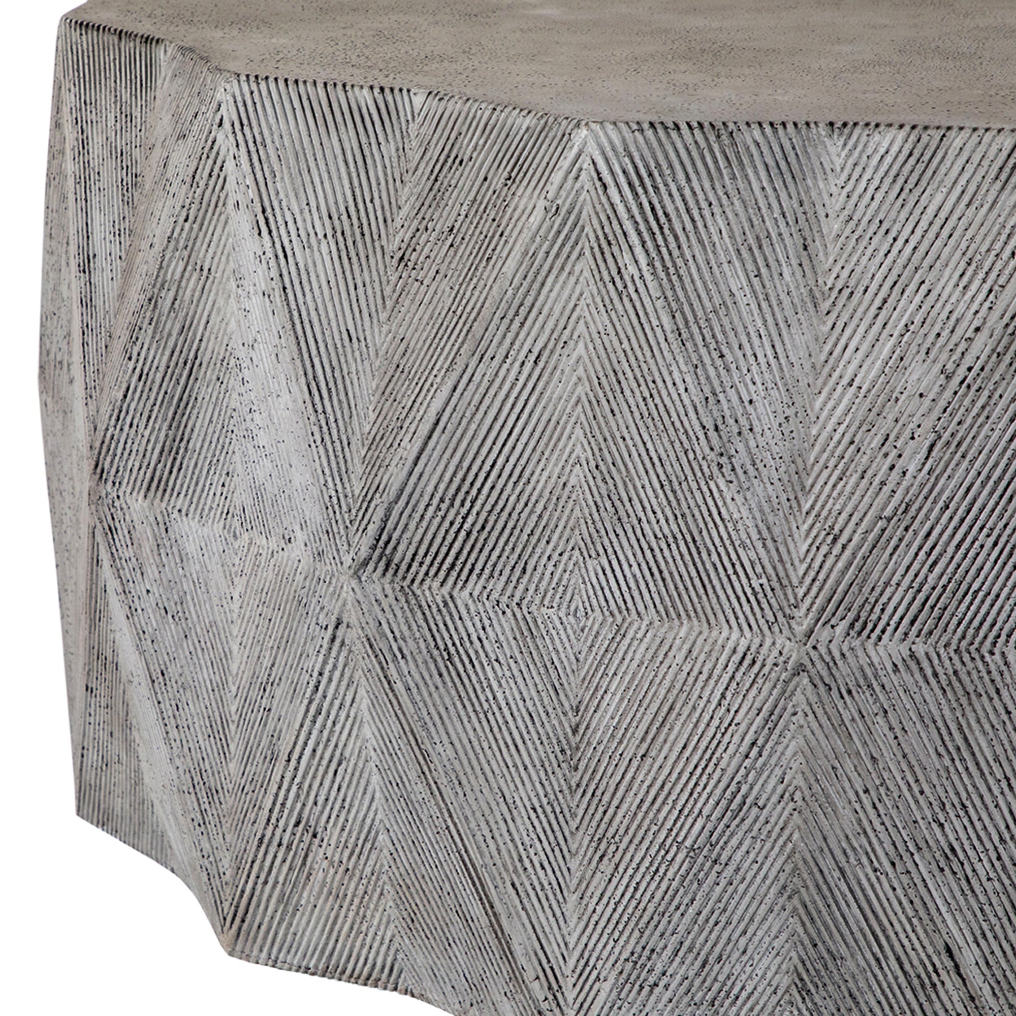 Mandarin 40" Unique Outdoor Pedestal Coffee Table