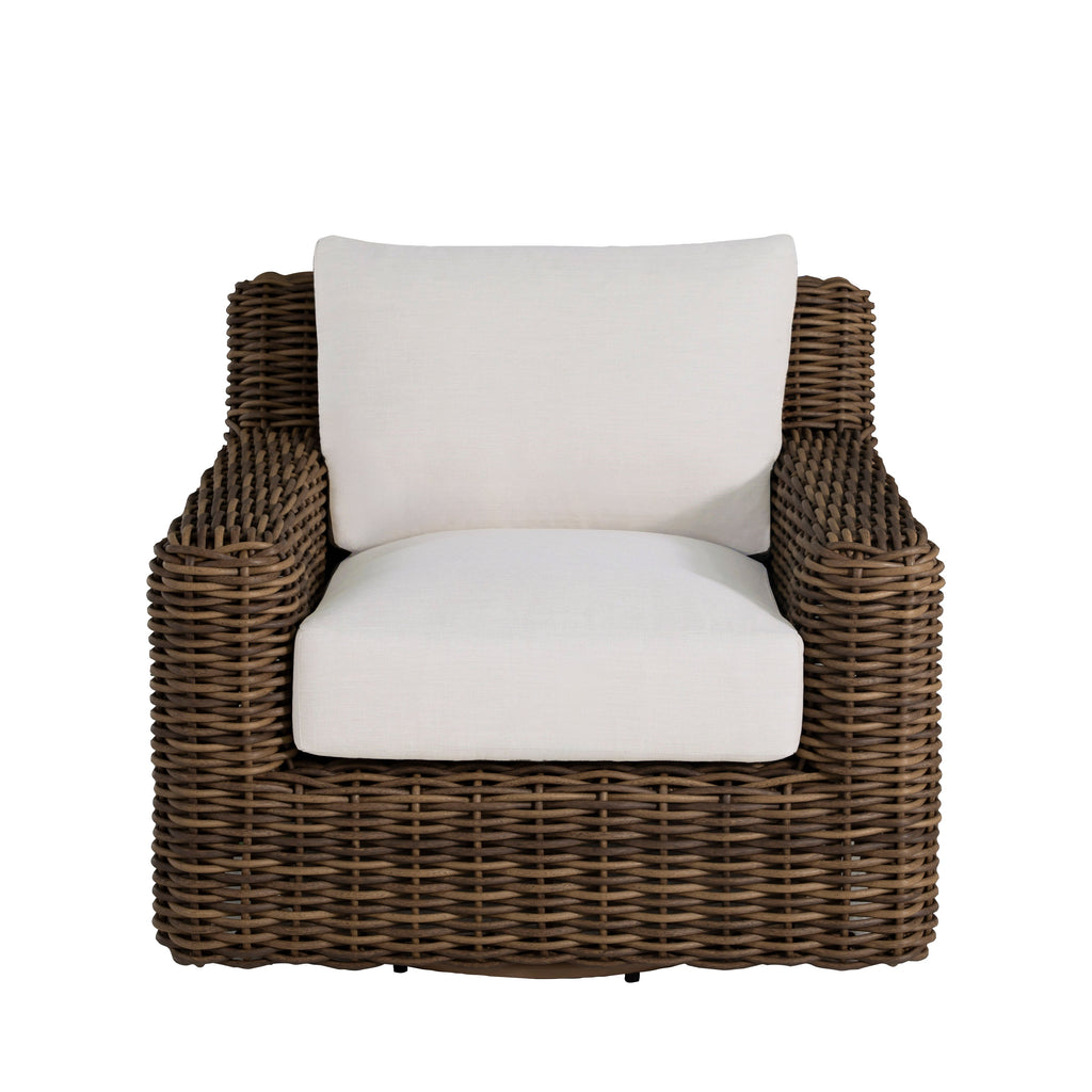 QS Montauk Swivel Lounge, Raffia-Bali Pearl