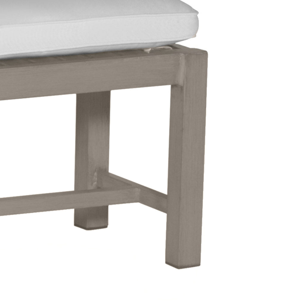 Club Teak Backless Outdoor Bench