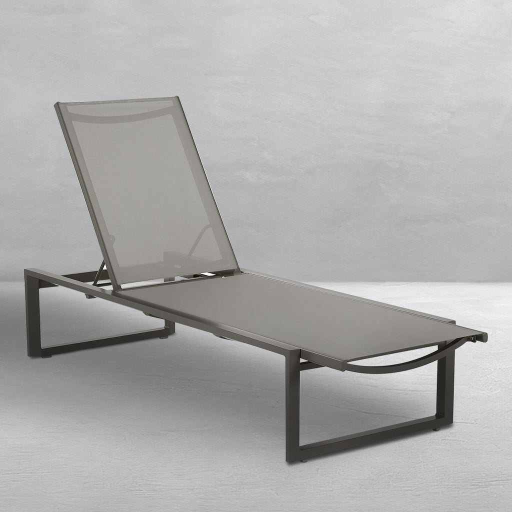 Belmont Sling Outdoor Armless Chaise Lounge