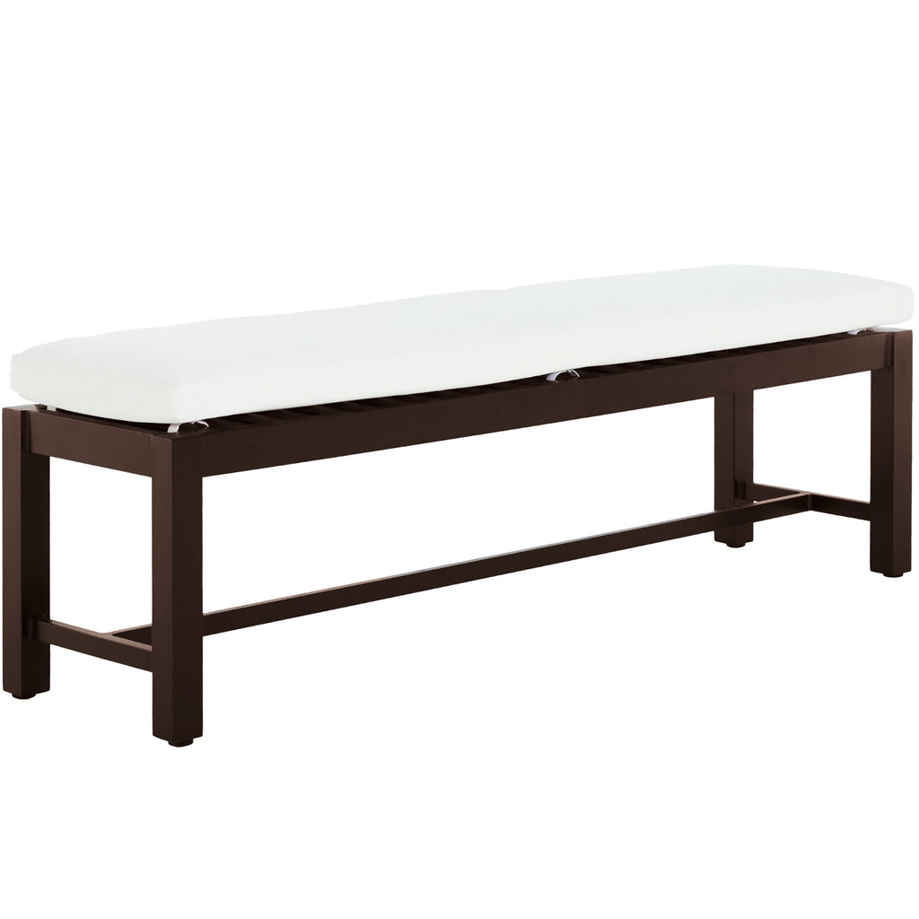 Club Aluminum Backless Outdoor Bench