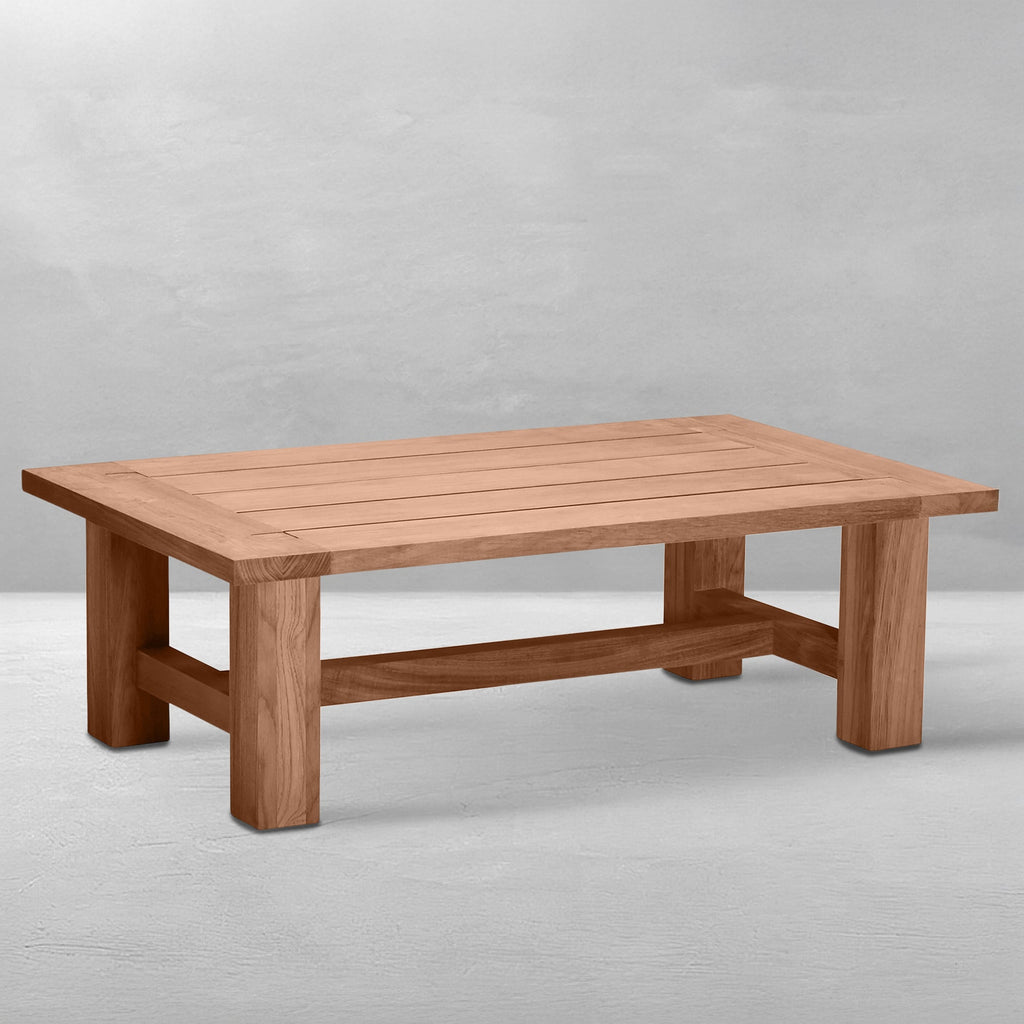 Croquet Rectangle Outdoor Slatted Coffee Table