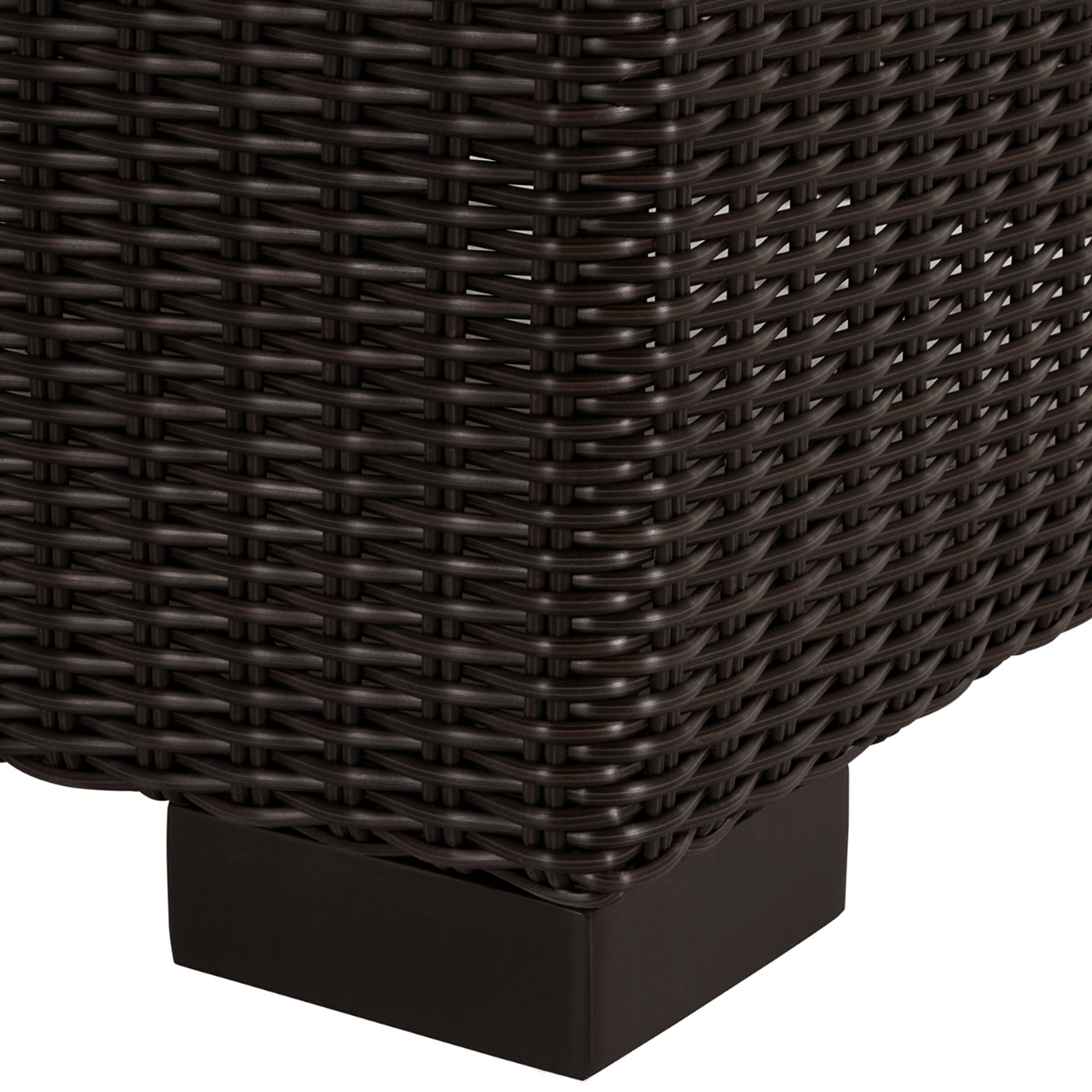 Club Woven Resin Wicker Outdoor Slipper Chair