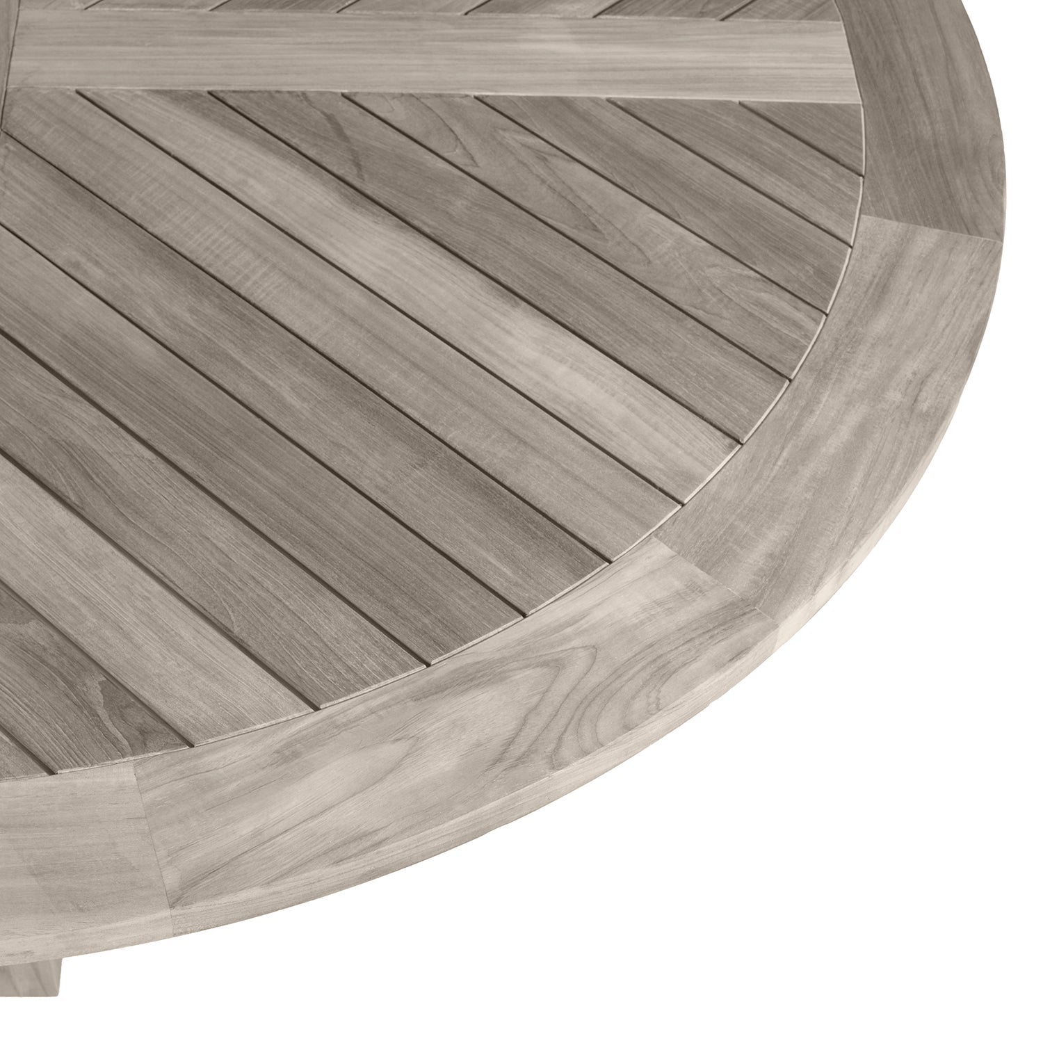 Lakeshore Teak Round Outdoor Pedestal Dining Table