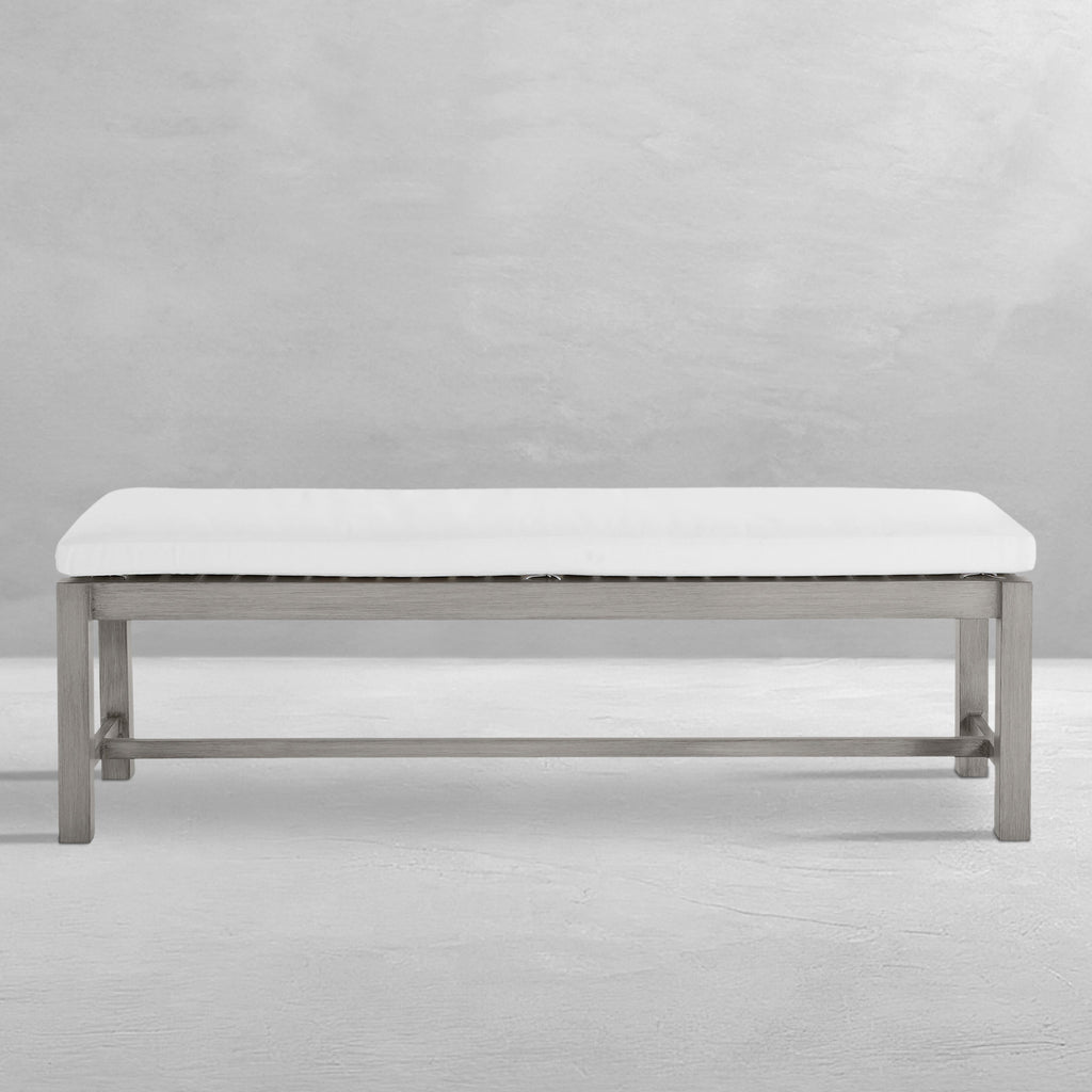 Club Aluminum Backless Outdoor Bench