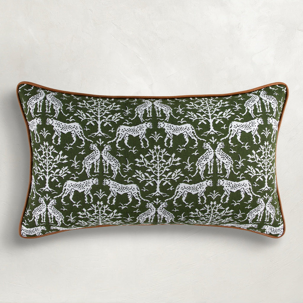 Funky Cheetah Outdoor Lumbar Pillow