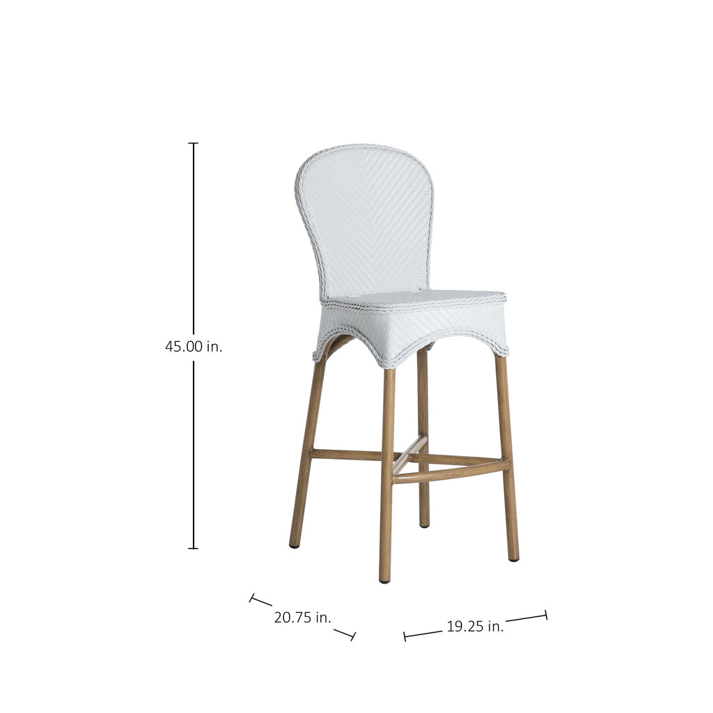 Savoy N-Dura Resin Wicker Outdoor Bar Stool
