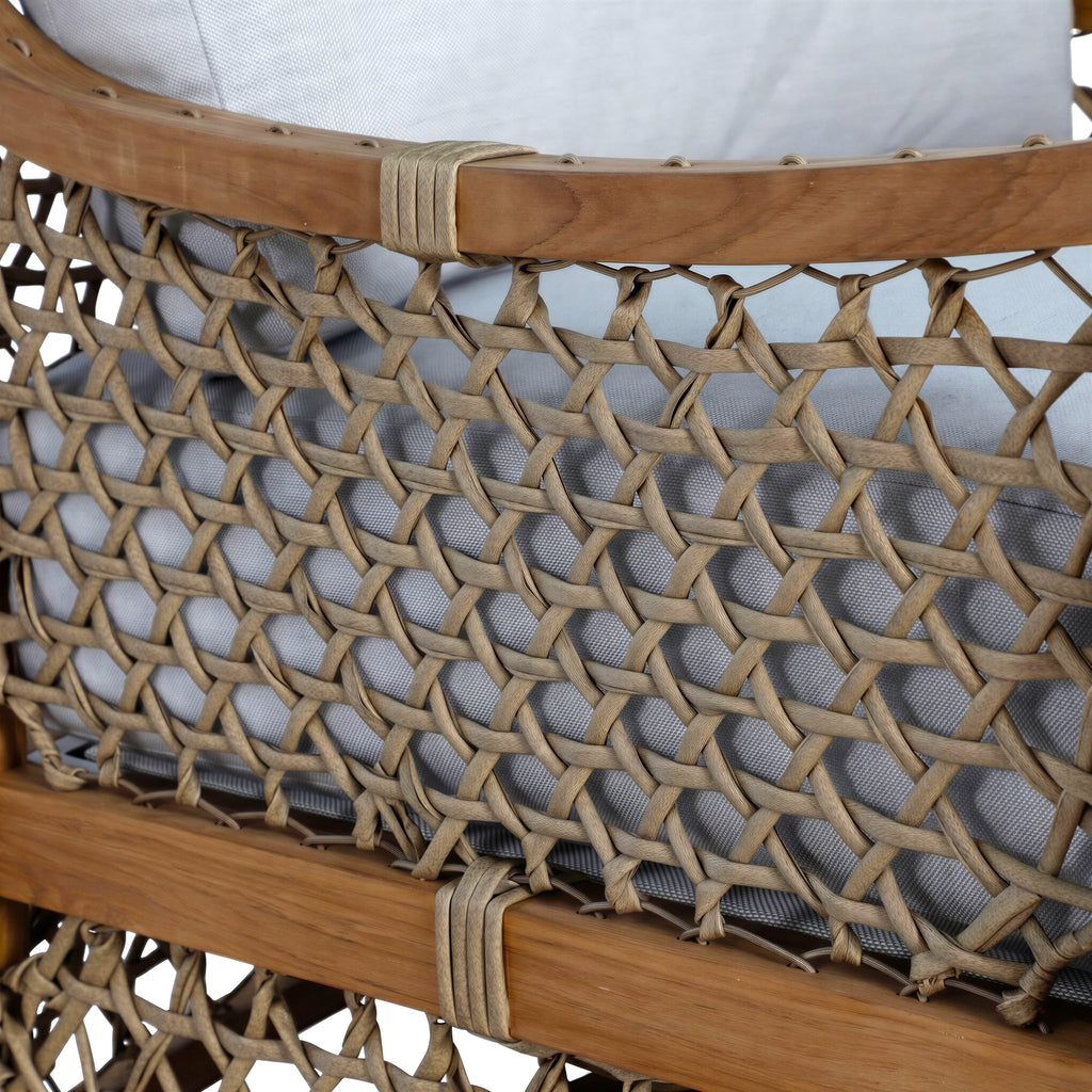 Aspen Teak Outdoor Swivel Lounge