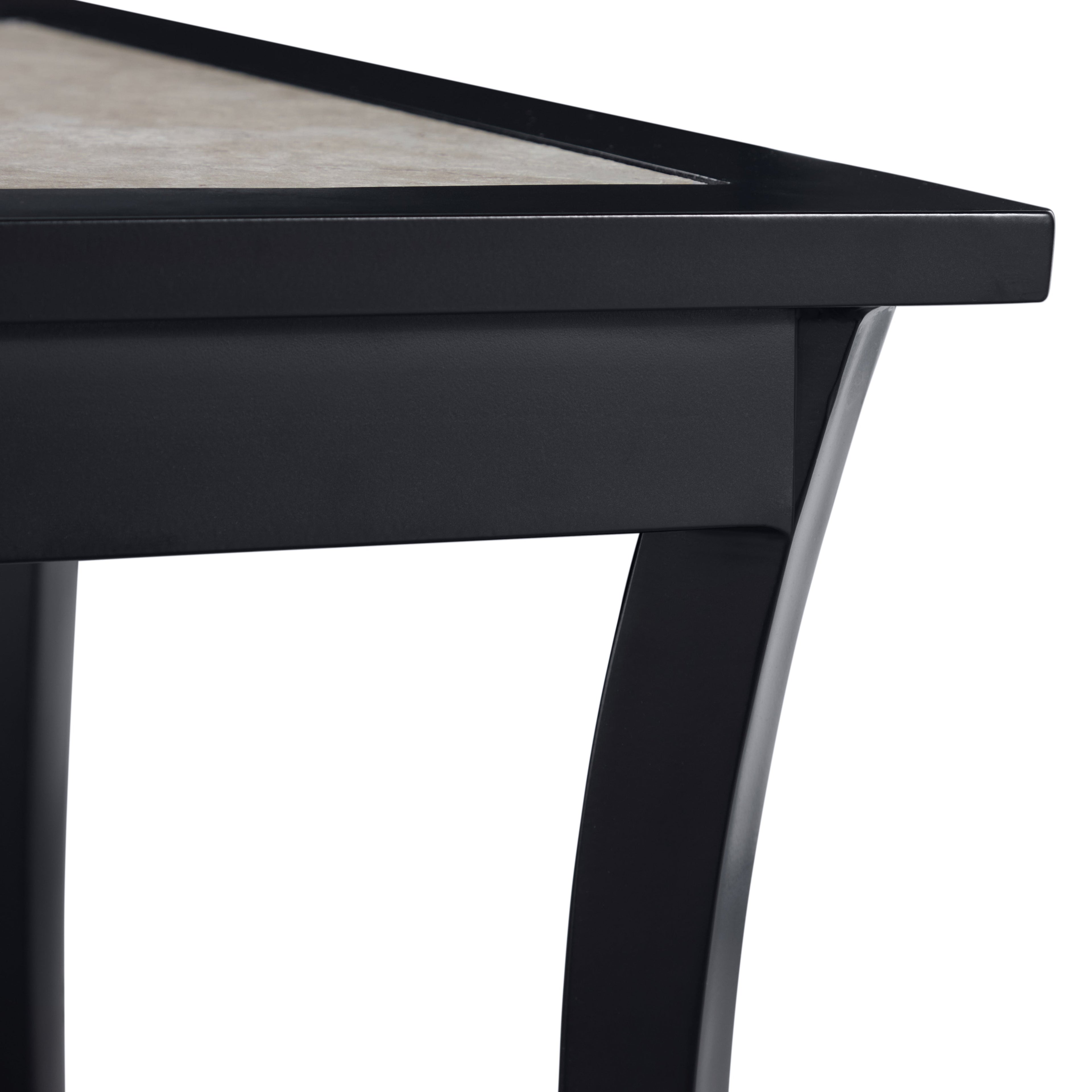 Bermuda Aluminum with Porcelain Top End Table