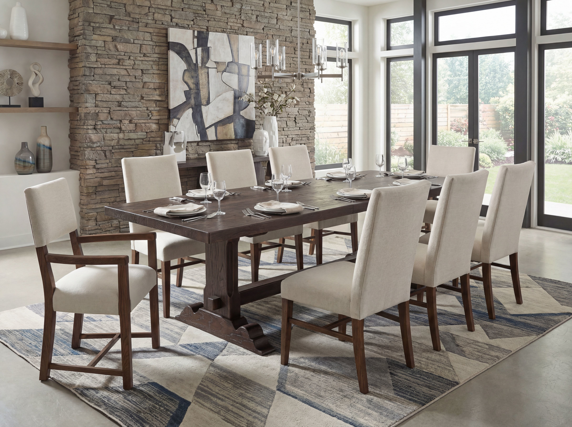 Driftwood Upholstered Arm Chair