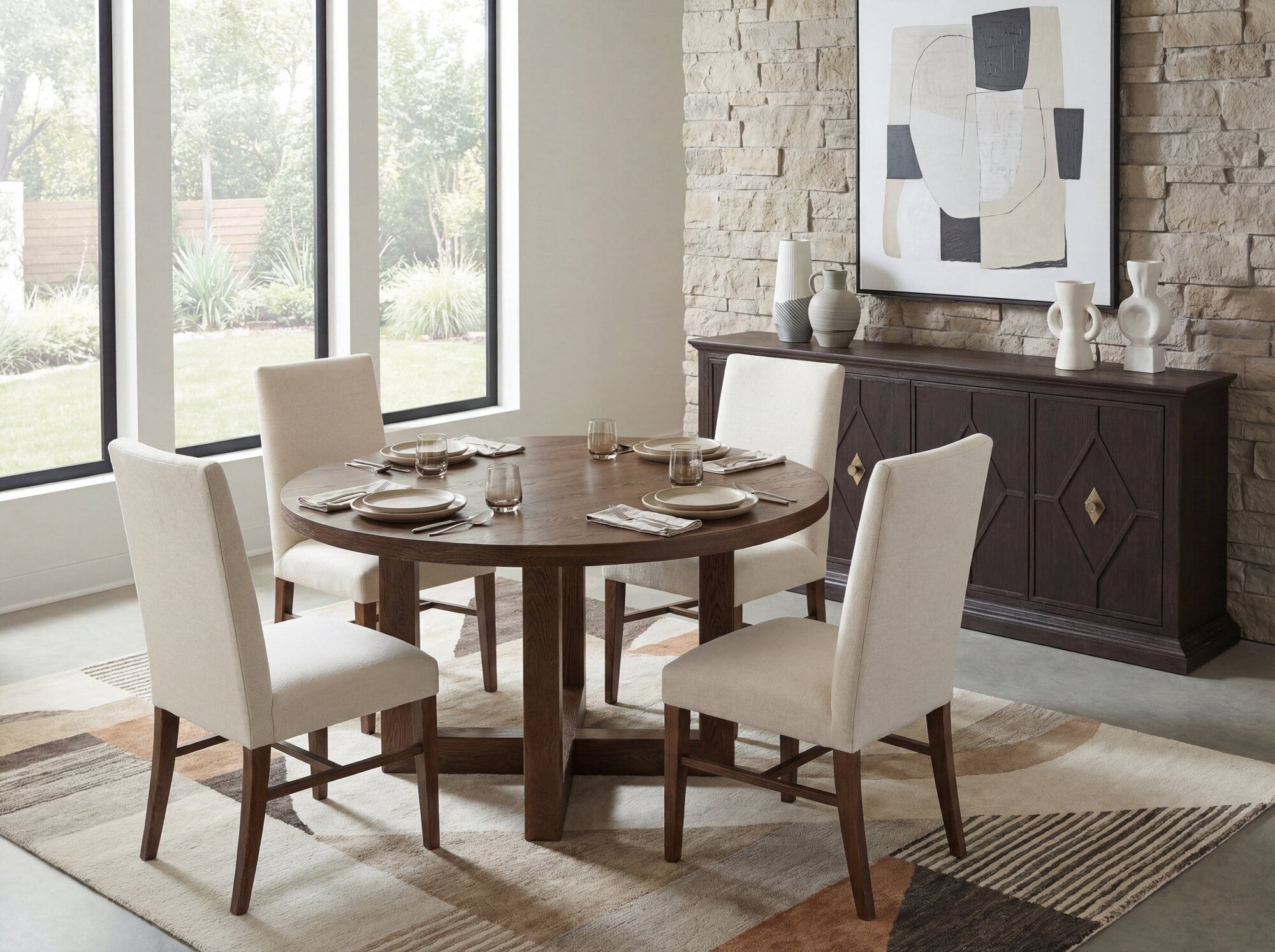 Driftwood 60" Round Dining Table