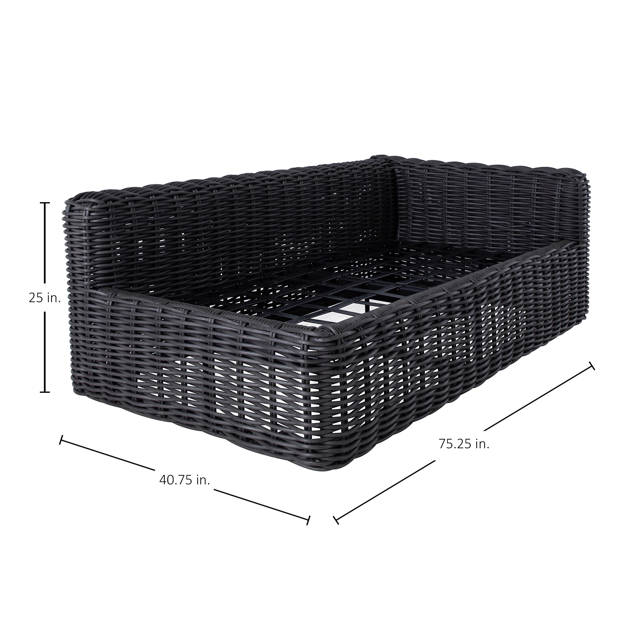 Montecito Resin Wicker Right Arm Facing Loveseat