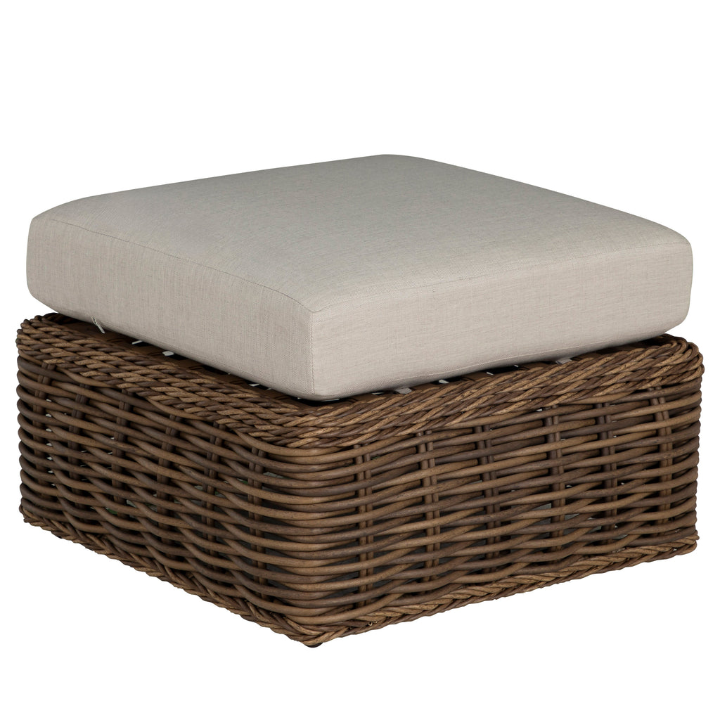 Soho N-Dura Resin Wicker Outdoor Woven Ottoman