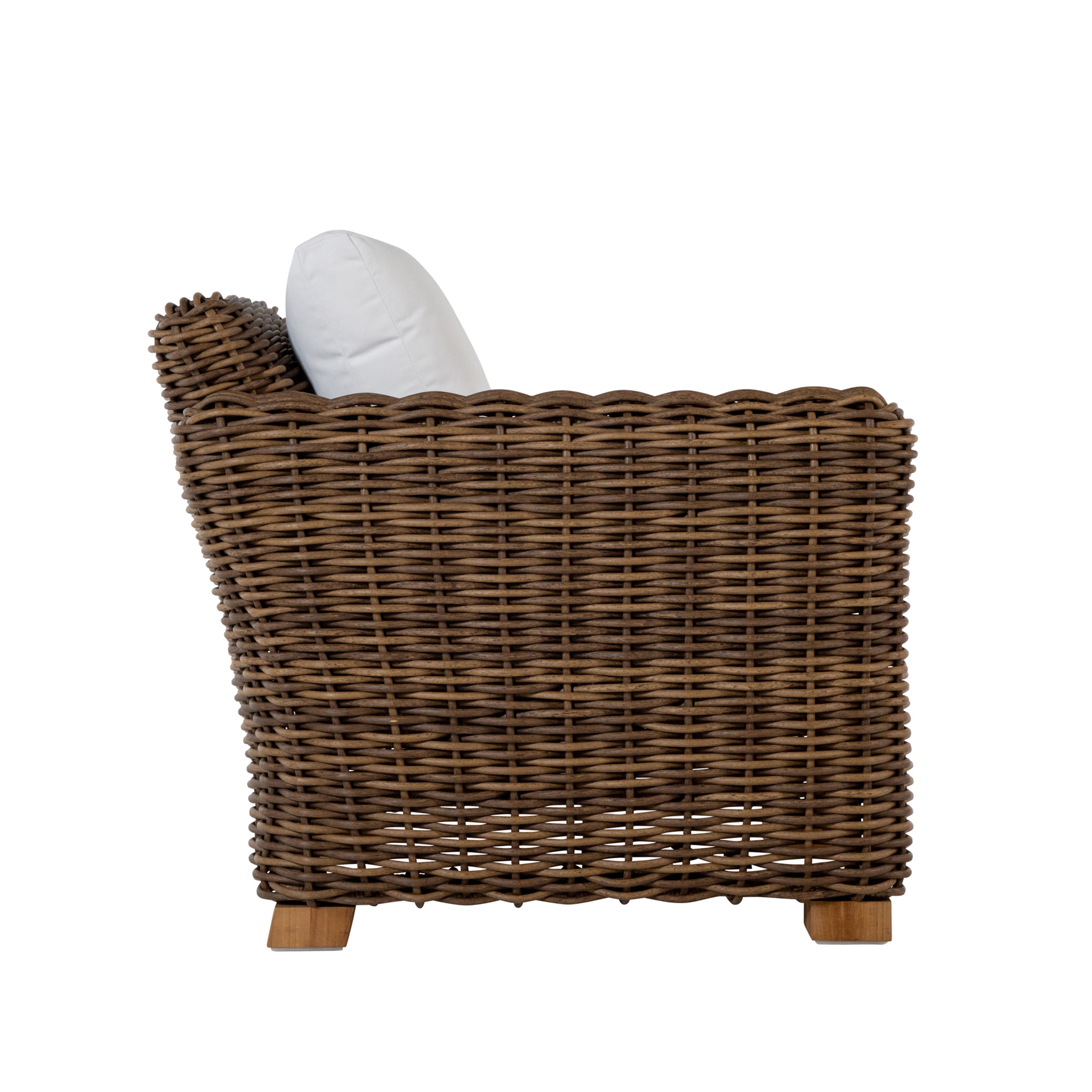 Montauk Wicker Right Arm Facing Lounge Chair