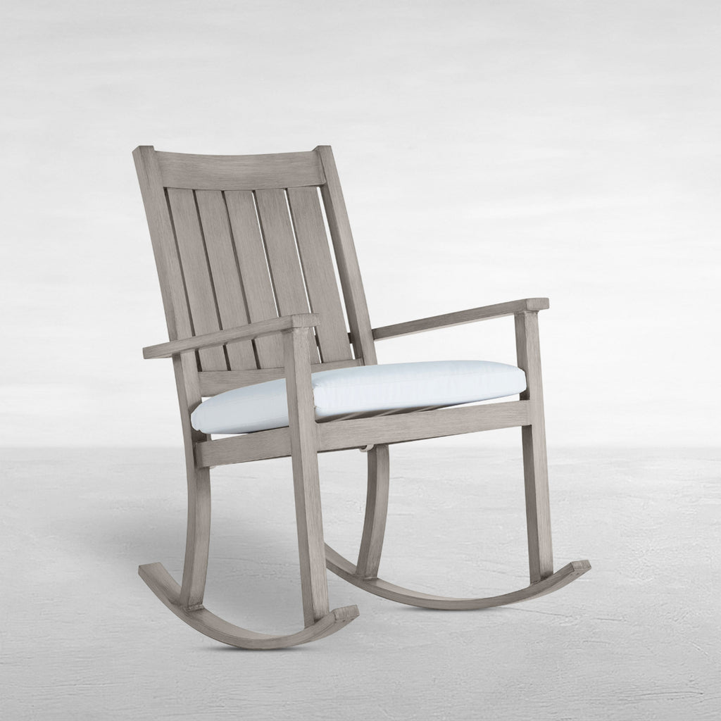 Club Aluminum Outdoor Slatted Rocker Chair