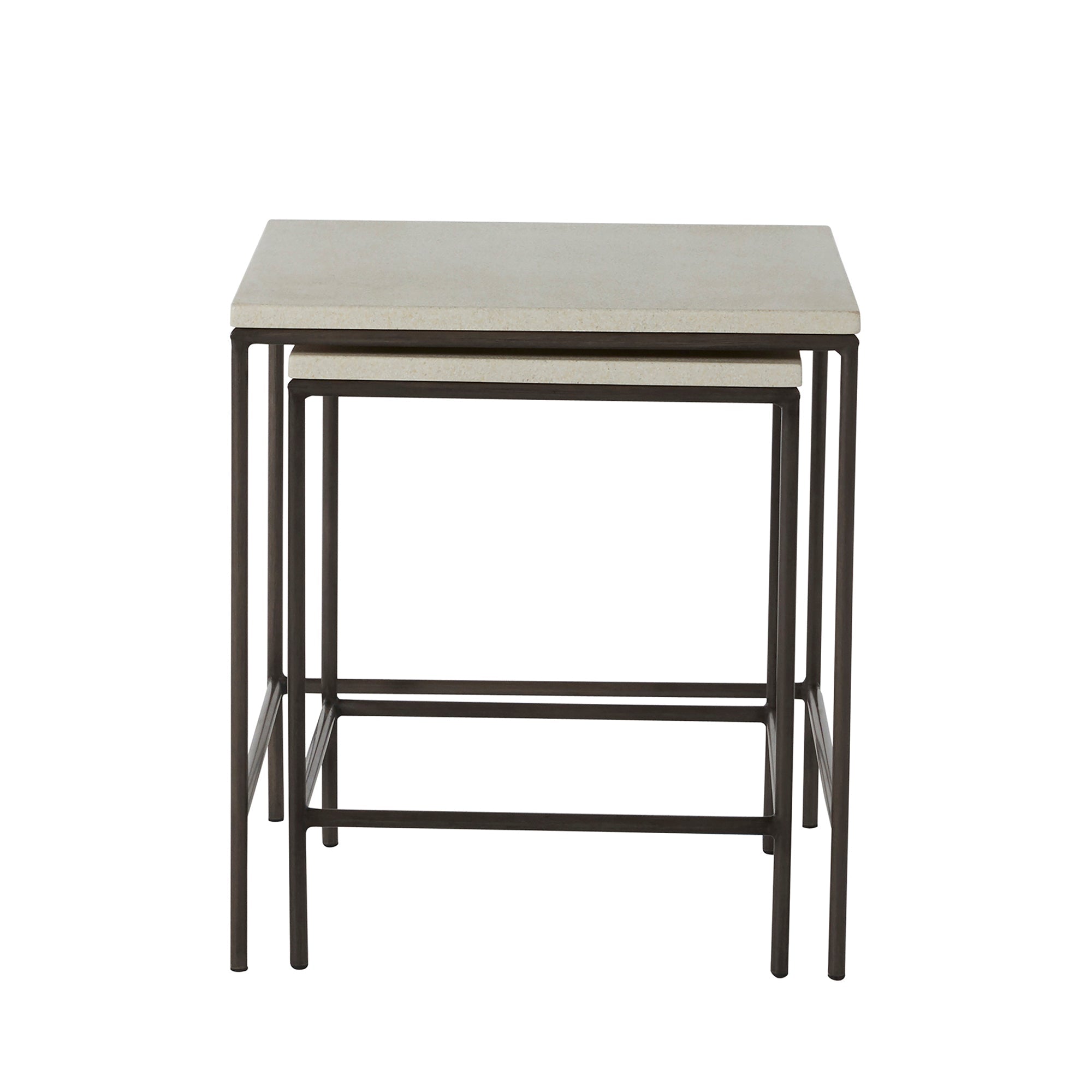 Abby Wrought Iron Square Outdoor Stacking Table