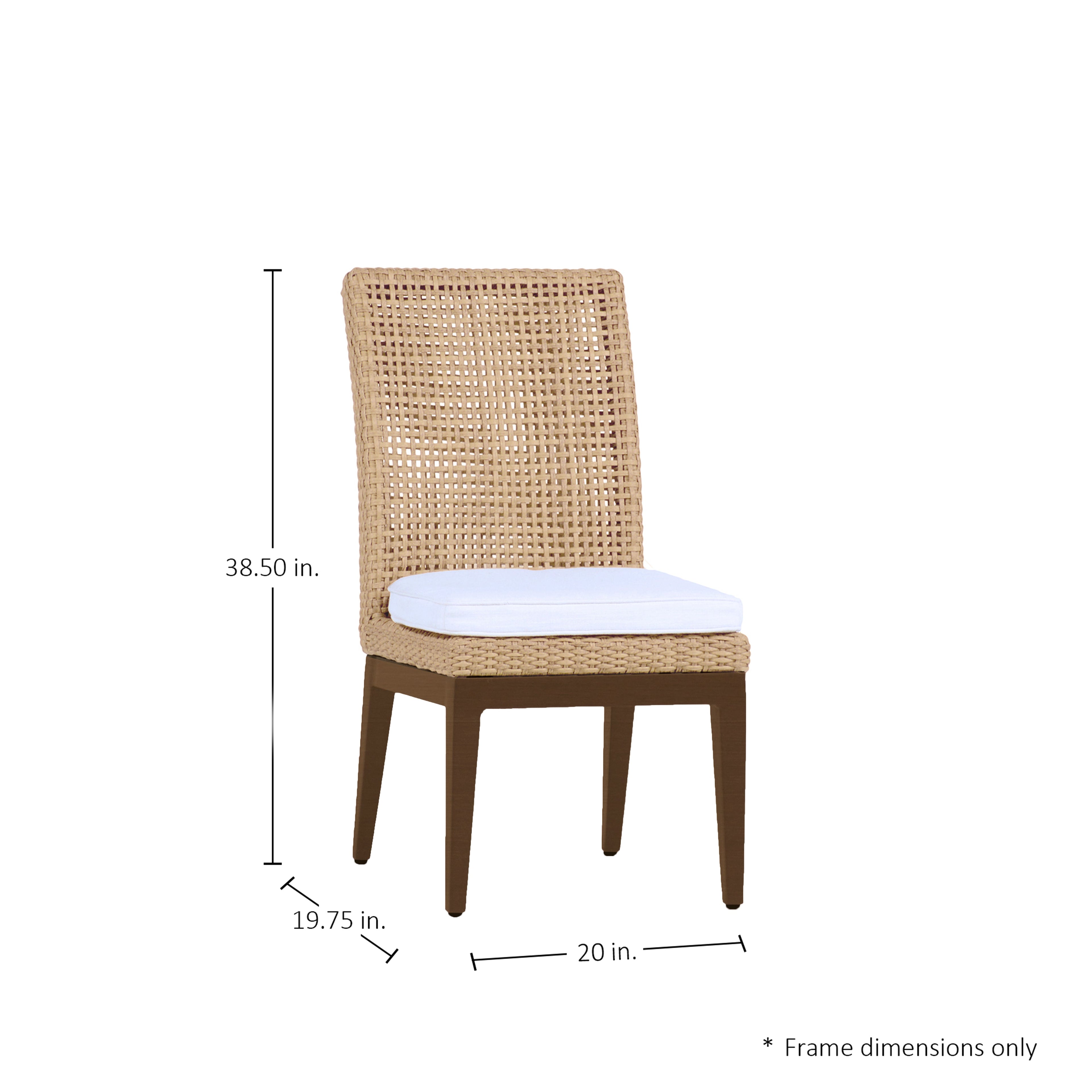 Peninsula N-Dura Resin Wicker Outdoor Side Chair