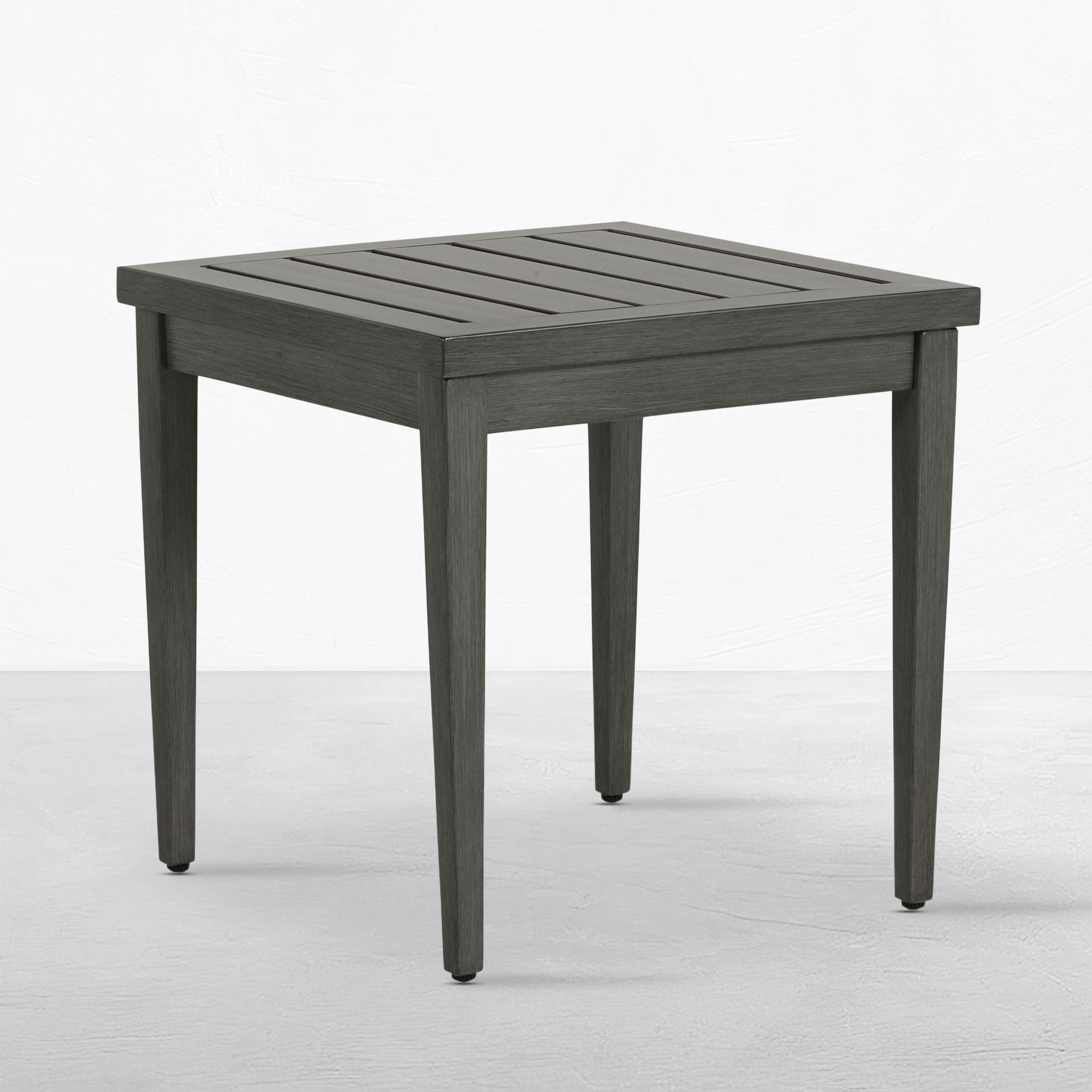 Brookings 20" Square Outdoor Slatted End Table