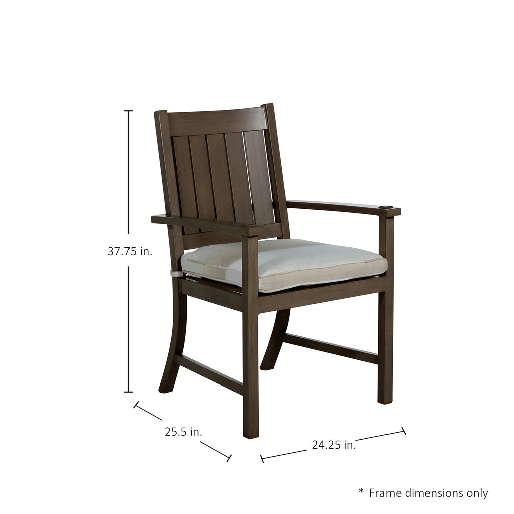 Croquet Aluminum Outdoor Arm Chair