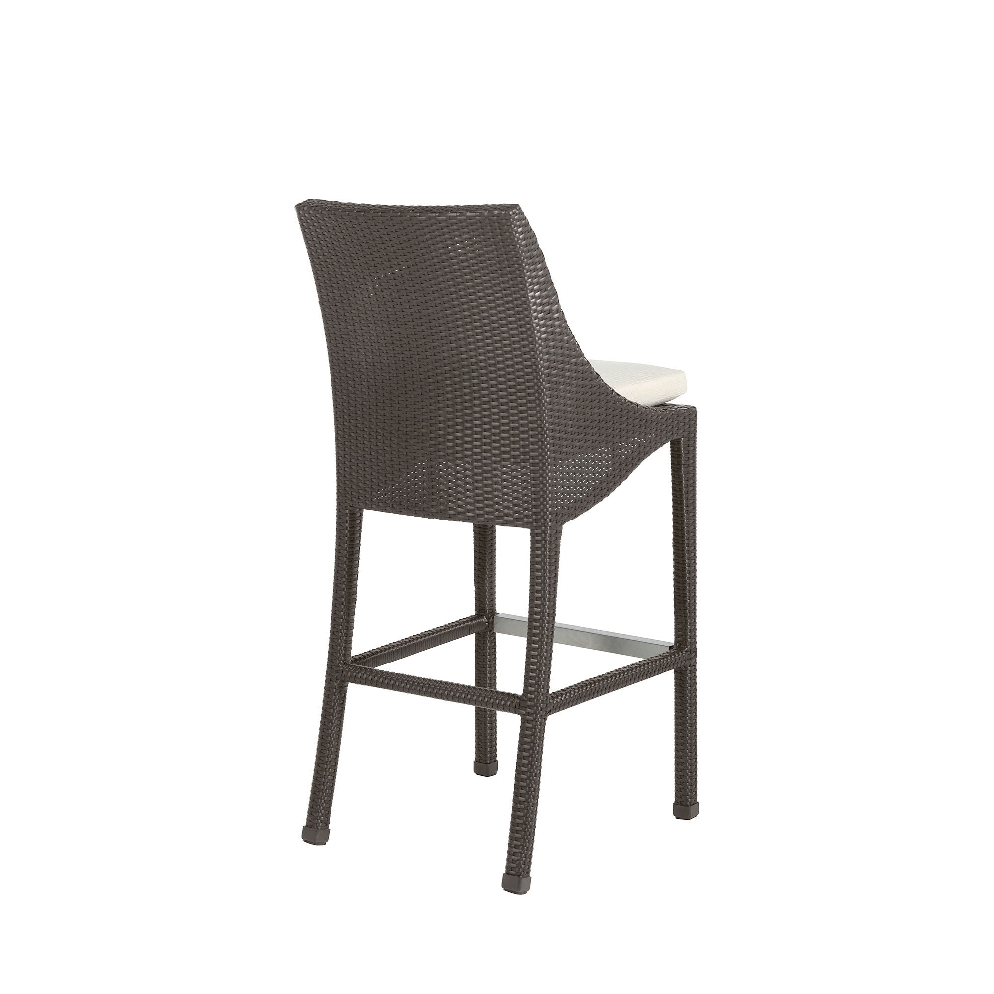 Athena Woven Resin Wicker Outdoor Bar Stool