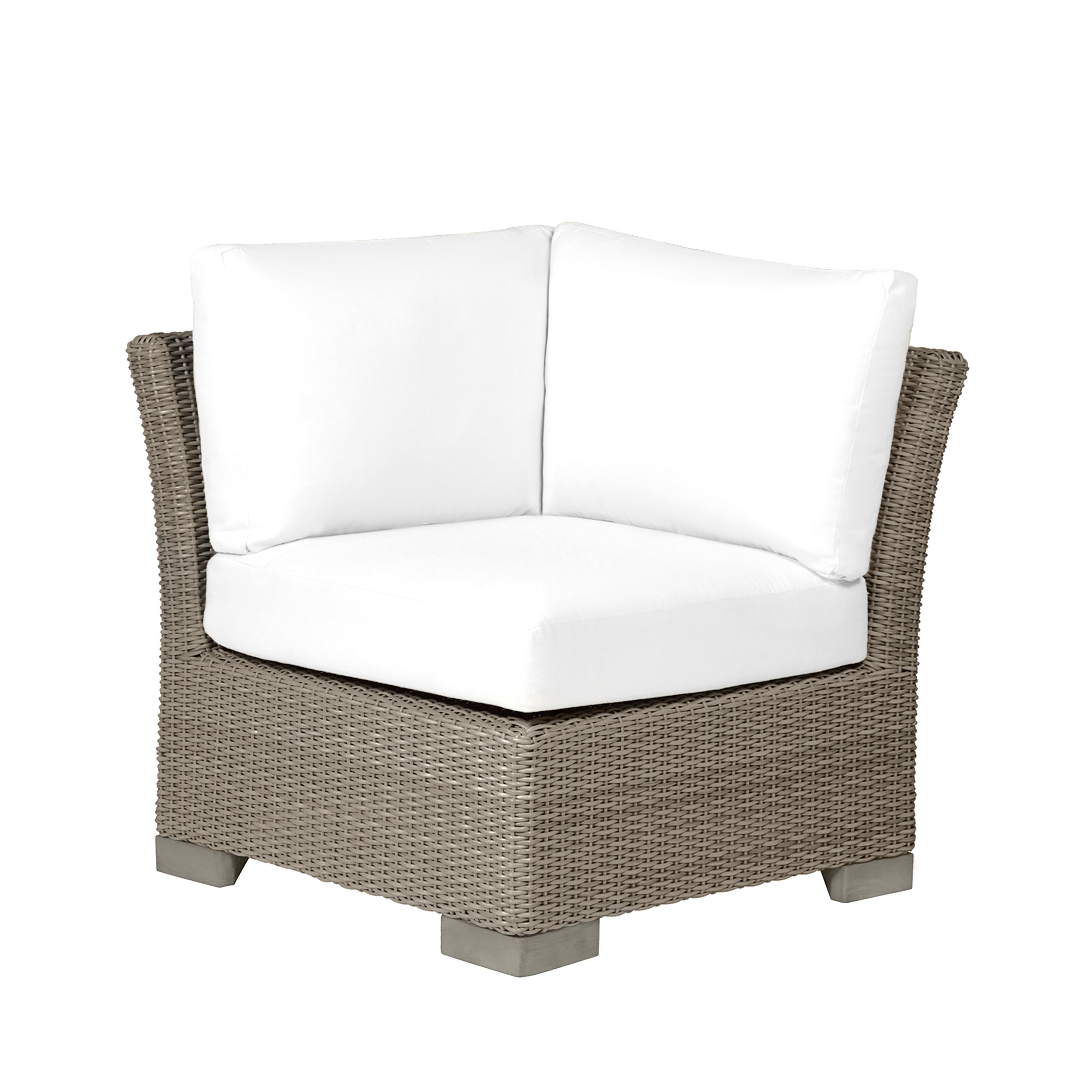 Club Woven Resin Wicker Corner Sectional Sofa