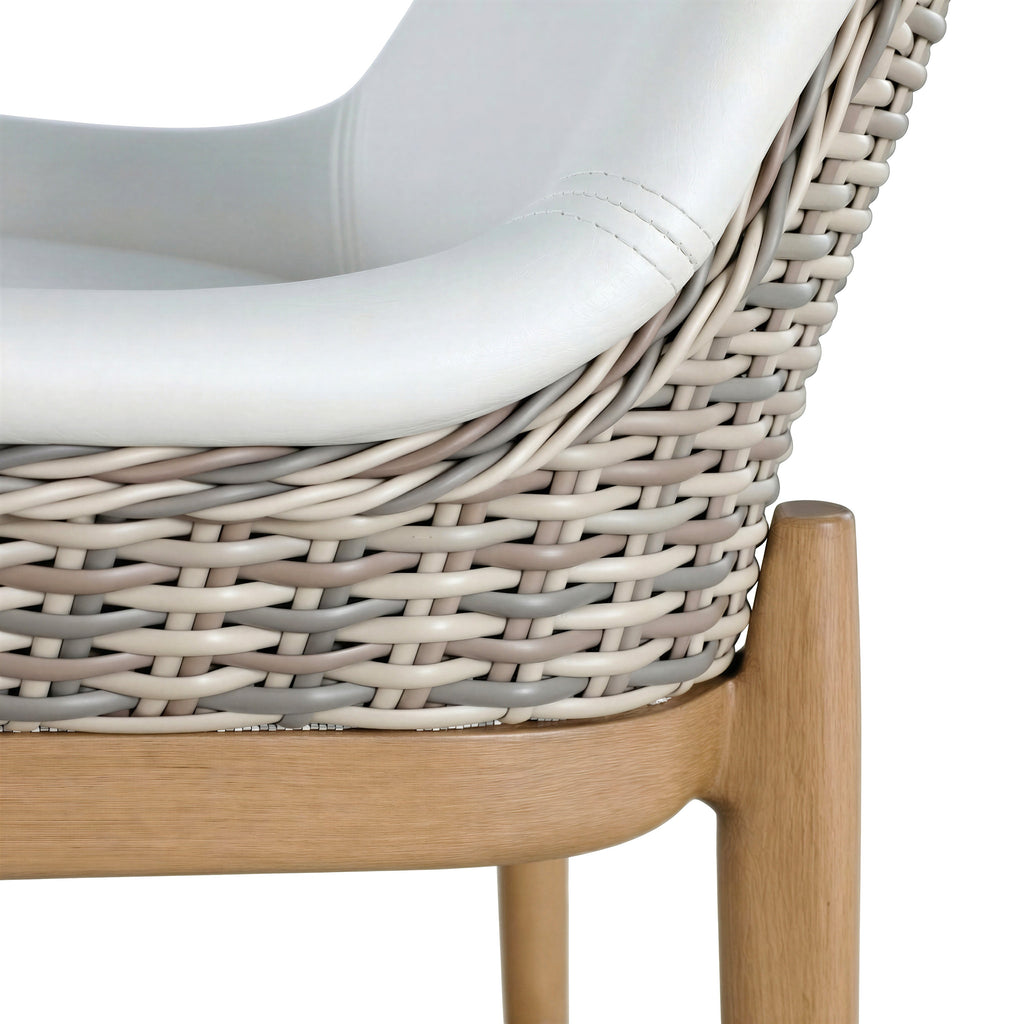 Palma N-Dura Resin Wicker Outdoor Counter Stool