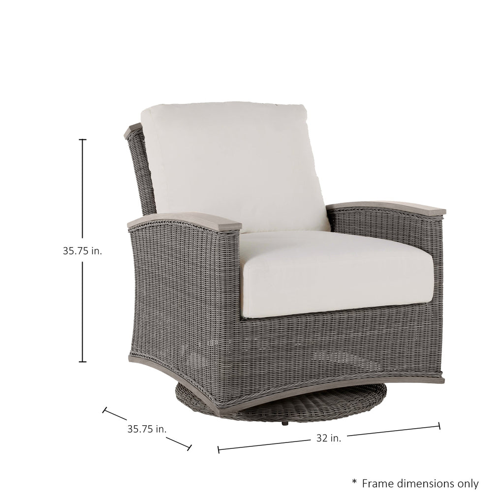 QS Astoria Swivel Glider, Oyster-Bali Pearl