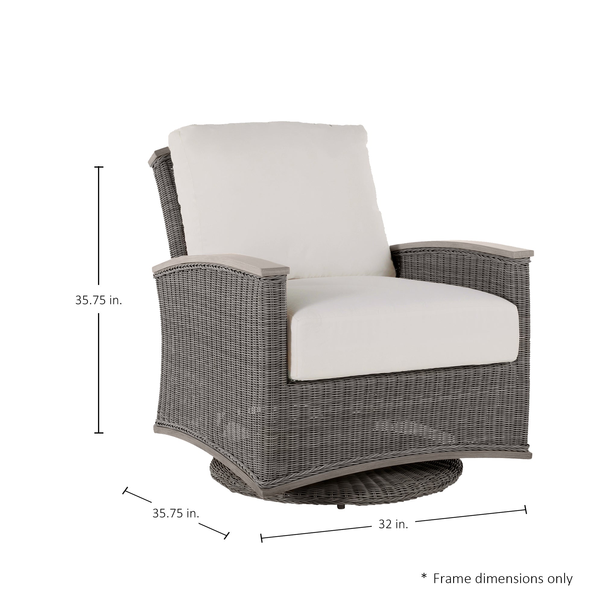 QS Astoria Swivel Glider, Oyster-Bali Pearl