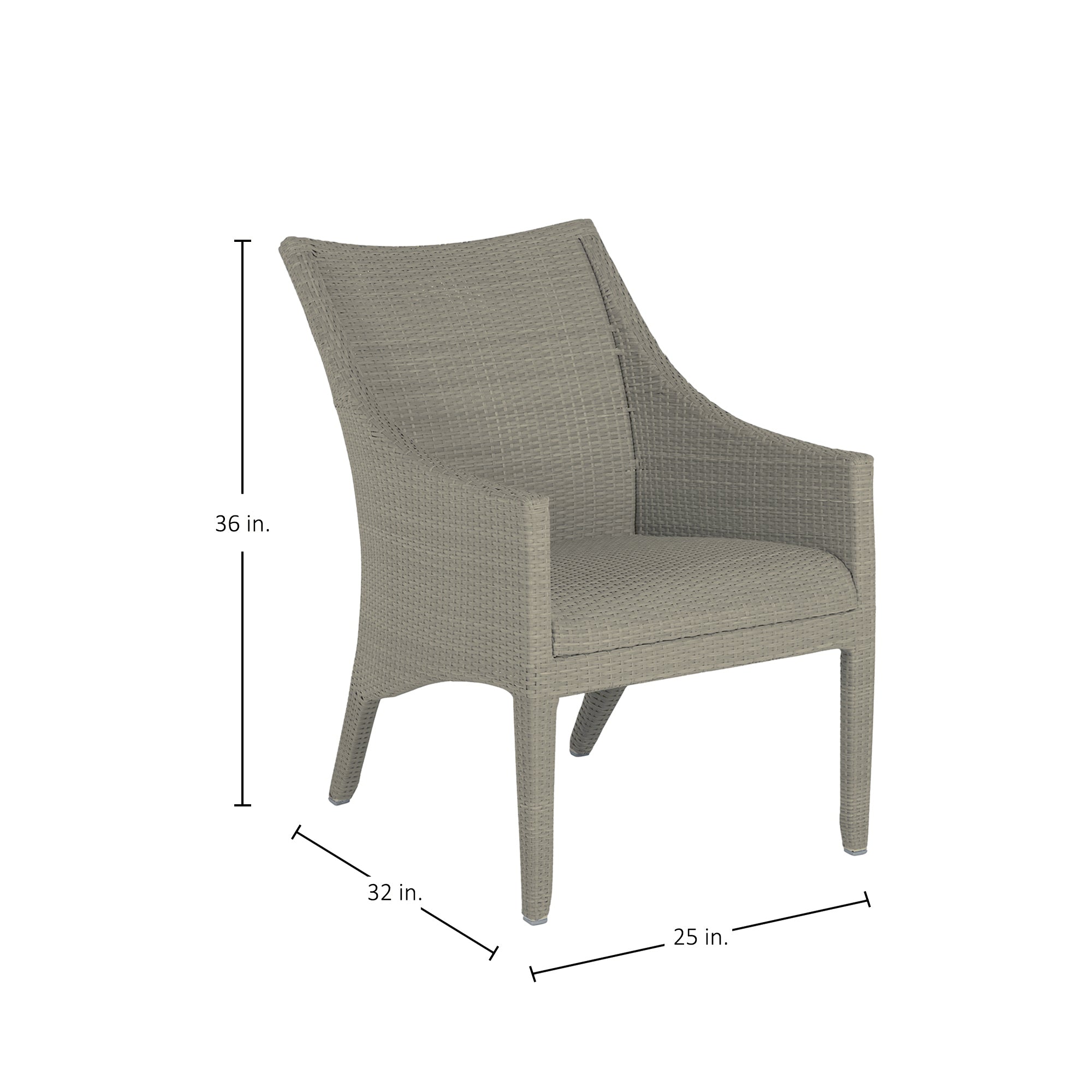 Athena Plus Woven Wicker Euro Lounge Chair